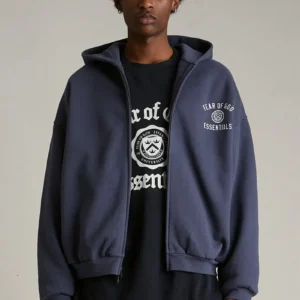 Essentials zip up hoodie fear of god