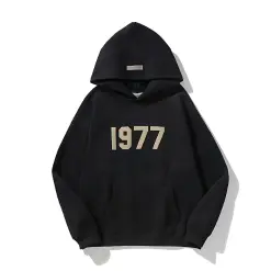 1977 Essentials Hoodie Black