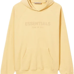 Fear OF God Essentials Yellow Hoodie