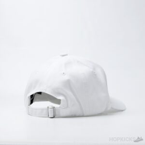 Essentials Baseball Black Logo White Cap