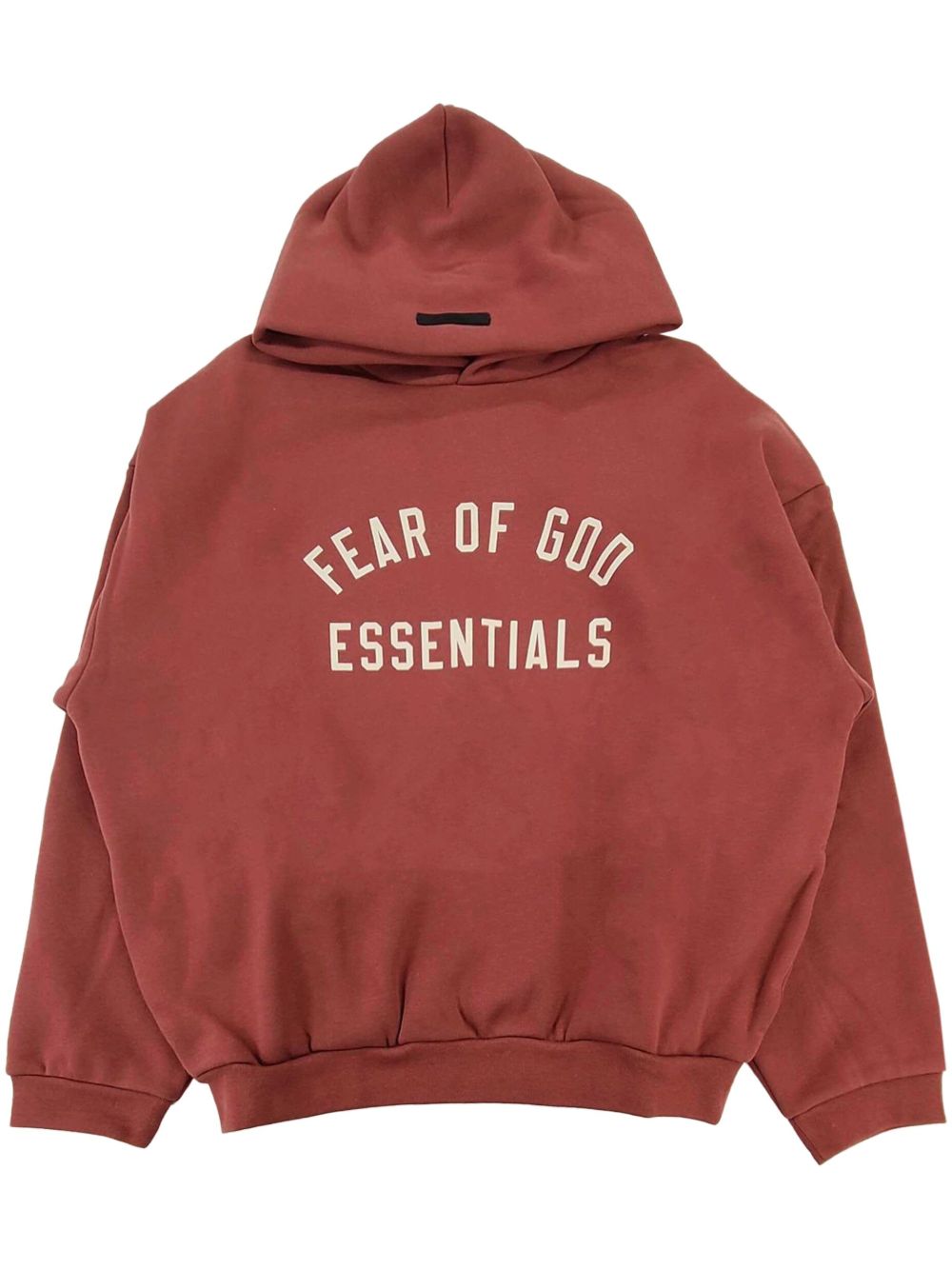 FEAR OF GOD RED ESSENTIALS HOODIE FEAR OF GOD RED ESSENTIALS HOODIE