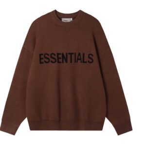 Essentials Fear of God Round Neck Sweater – Dark Brown