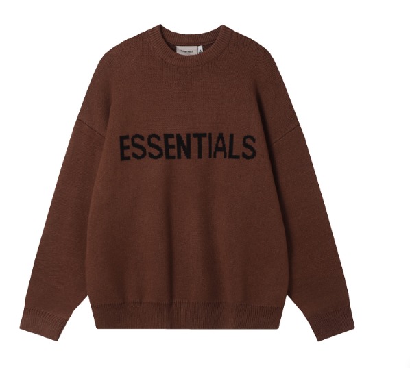 Essentials Fear of God Round Neck Sweater – Dark Brown Essentials Fear of God Round Neck Sweater – Dark Brown
