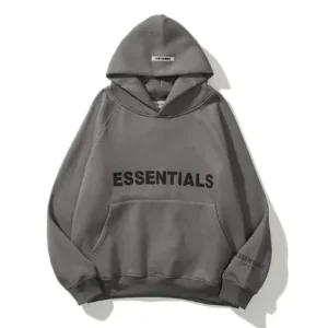 Essentials oversized hoodie dark grey