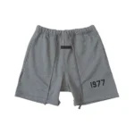 Essentials 8th Collection 1977 Flocking Letter Black Shorts