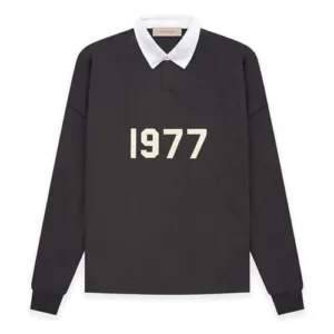 Essentials 8th Collection 1977 French Terry Polo Black Shirt