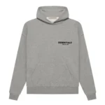 Essentials Dark Oatmeal Hoodie Gray