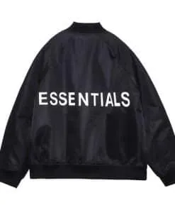Essentials Fear Of God Bomber Black Jacket