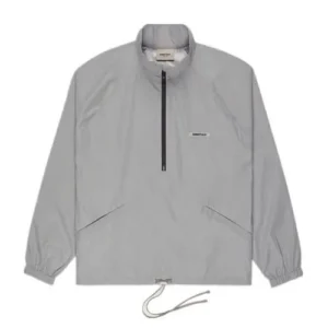Essentials Fear Of God Track Half Zip Jacket Silver Reflective