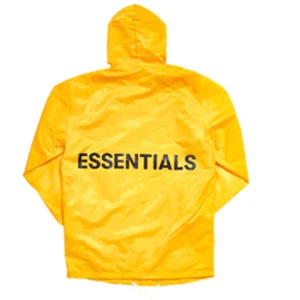 Essentials Fear of God Graphic Hooded Coach Yellow Jacket