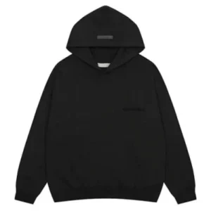Essential pullover hoodie black