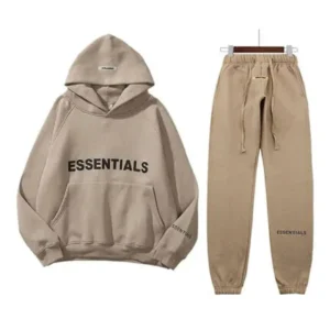 Essentials Oversized Brown Tracksuit