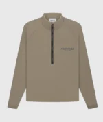 Essentials Fear Of God Summer Half Zip Track Jacket Harvest