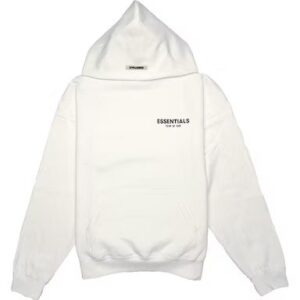 Fear of God Essentials Photo Pullover White Hoodie