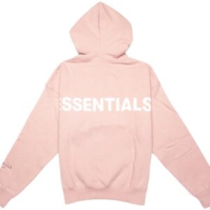 Fear of God Essentials Pink 3M Logo Pullover Hoodie