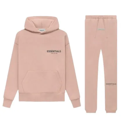 Fear OF God Essientials Pink Tracksuit Fear OF God Essientials Pink Tracksuit