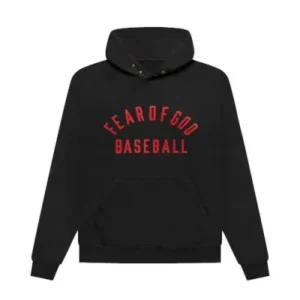 Fear Of God Baseball Hoodie Vintage Black/Red