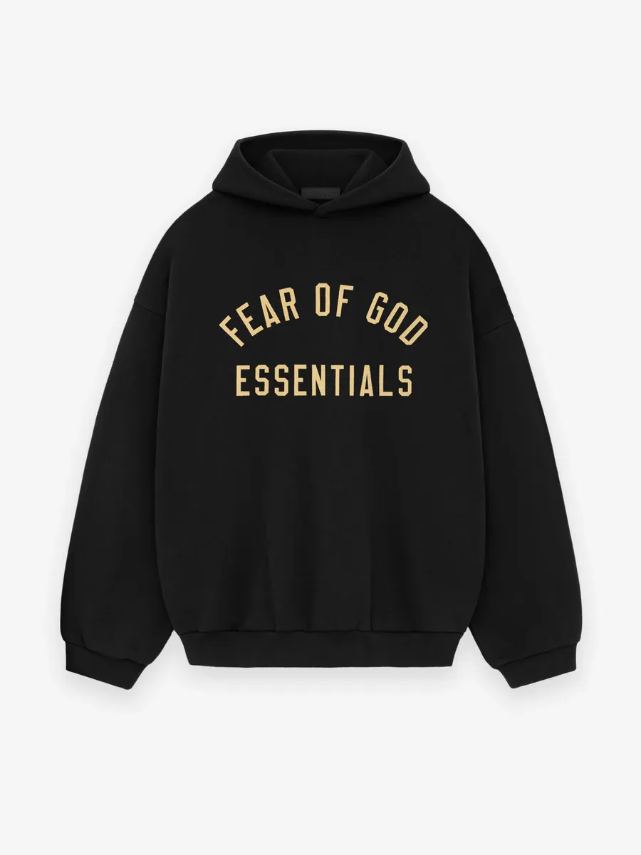 Fear Of God Essentials Black Fleece Hoodie Fear Of God Essentials Black Fleece Hoodie
