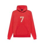 Fear of God 7 Essentials Hoodie Red