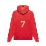 Fear of God 7 Essentials Hoodie Red