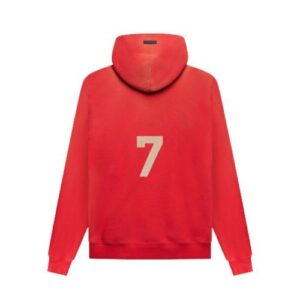 Fear of God 7 Essentials Hoodie Red