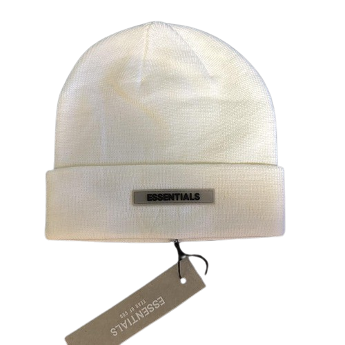 Fear of God ESSENTIALS Cuff Beanie White Fear of God ESSENTIALS Cuff Beanie White