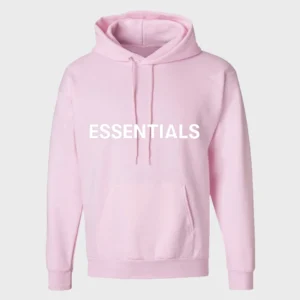 Womens Pink Essentials Pullover Hoodie