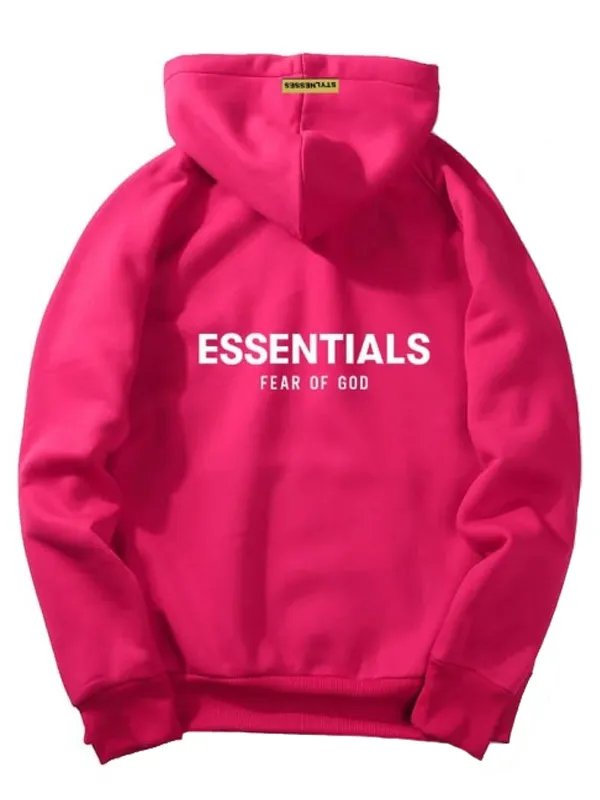 Shop Fear Of God Essentials Pink Hoodie Now Shop Fear Of God Essentials Pink Hoodie Now