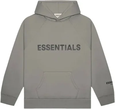 Essentials Fleece Hoodie Grey Essentials Fleece Hoodie Grey