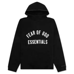 Essentials Knit Hoodie Black