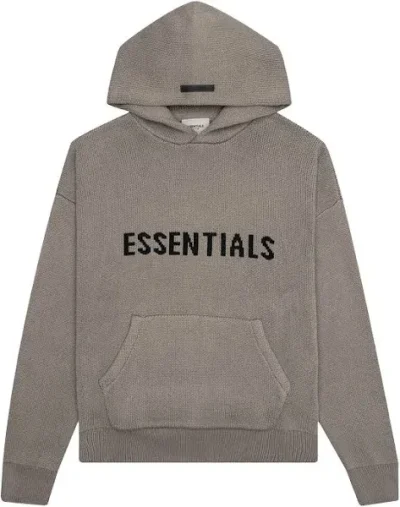 Essentials Knit Hoodie Grey Essentials Knit Hoodie Grey