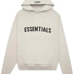 Essentials Knit Hoodie Oatmeal