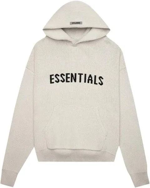 Essentials Knit Hoodie Oatmeal Essentials Knit Hoodie Oatmeal
