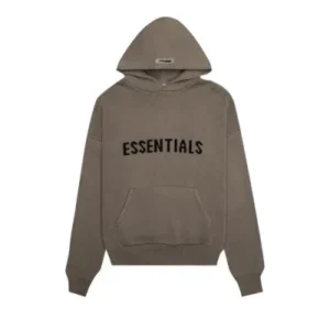 Essentials Knit Hoodie Taupe