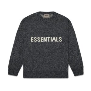 Essentials Fear of God Classic Round Neck Sweater – Charcoal Gray