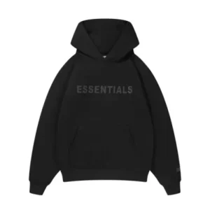 Essentials oversized hoodie black