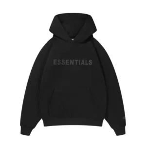 Essentials oversized hoodie black