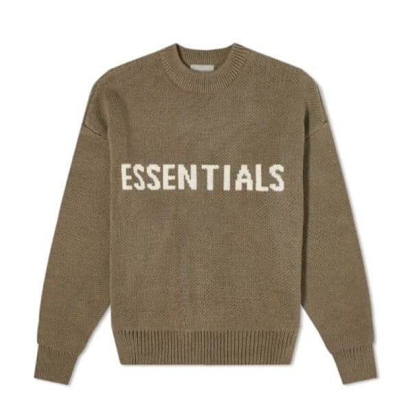 Essentials Fear of God Round Neck Sweater – Brown Essentials Fear of God Round Neck Sweater – Brown