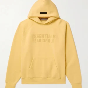 Essentials Logo Appliqued Jersey Hoodie