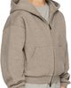 Fear of God ESSENTIALS Kids Brown Fleece Zip Up Hoodie