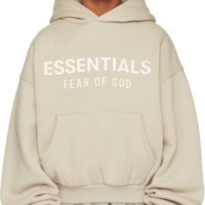 Fear of God ESSENTIALS Kids Taupe Fleece Hoodie