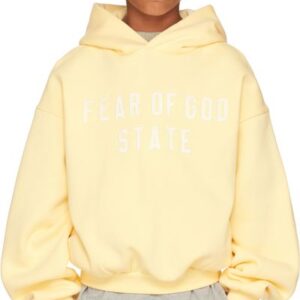 Fear of God ESSENTIALS Kids Yellow 90s Fit Fleece Hoodie