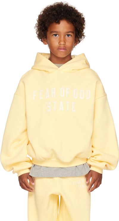 Fear of God ESSENTIALS Kids Yellow 90s Fit Fleece Hoodie