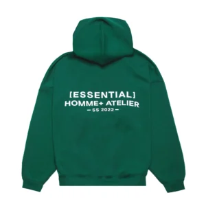 HOMME+ Lightweight 'ESSENTIAL' Hoodie Green
