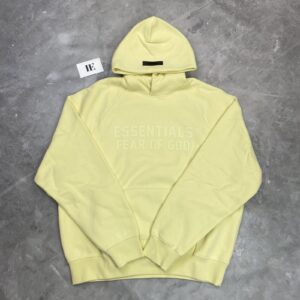 Fear of god essentials hoodie, Yellow Canary
