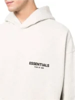 ESSENTIALS pullover Hoodie Light Oatmeal