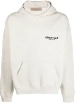 ESSENTIALS pullover Hoodie Light Oatmeal