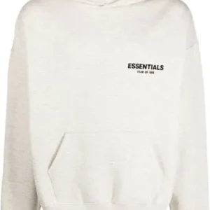 ESSENTIALS pullover Hoodie Light Oatmeal