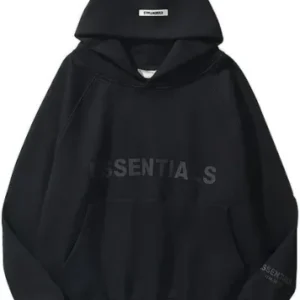 Essentials oversized hoodies black